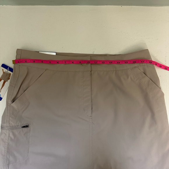 NWT 32 Degrees Light Beige Marble Women's Skort with pockets size Large - Picture 6 of 7